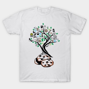 Cookies Cookie Tree Of Life Yoga Celtic Viking Yggdrasil T-Shirt